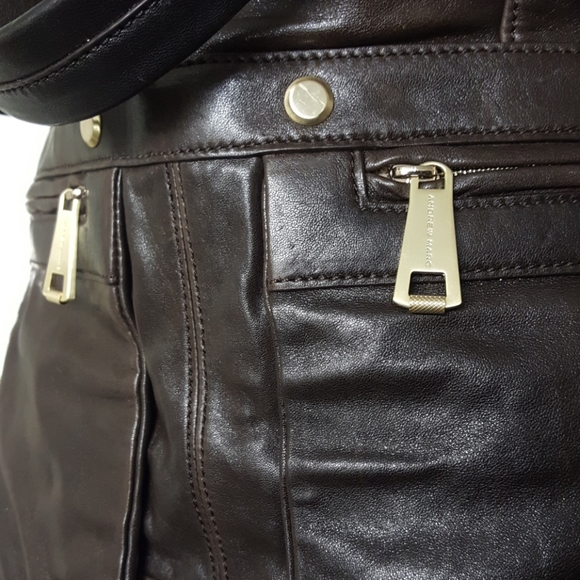 Andrew Marc Large Brown Bag - Picture 3 of 7